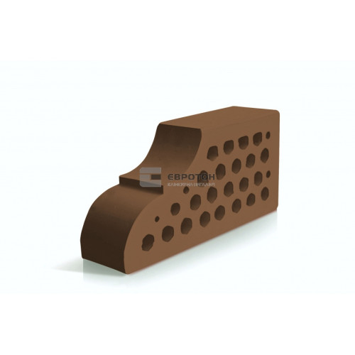 Цегла фасонна лицьова  ВФ-10 Євротон Коричневий